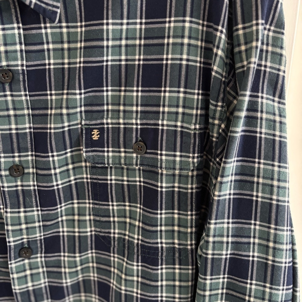 IZOD Saltwater Men's Relaxed Classics Long Sleeve Plaid Button Down XL - Picture 3 of 8